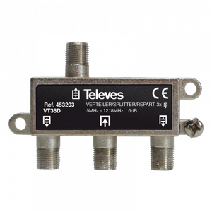 REPARTIDOR 5-1218MHZ F 3D 6DB INTERIOR 453203146 Televes