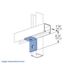 ANGULO 90GD 2 PERF P-1068 EG 339911836 Unistrut