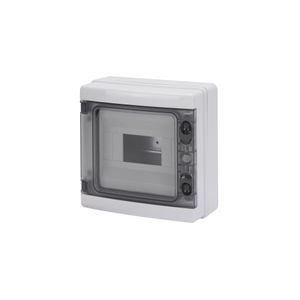 TABLERO SOBRE PUESTO 8 MODULOS IP65 PUERTA FUME LIBRE HALOGENO 40102103 Gewiss