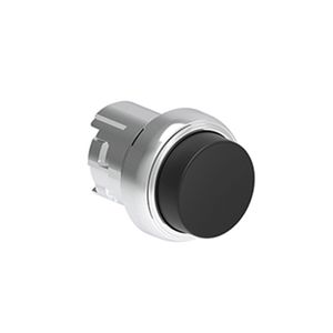 Pulsador saliente negro (cabezal), Contacto momentaneo, 22mm, metalico 2491072 Lovato
