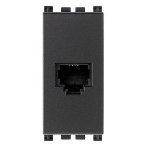 TOMA TELEFONICA RJ11. 6 POSICIONES 4 CONTACTOS (6/4). TERMINALES DE TORNILLO. GRIS 193205676 Vimar