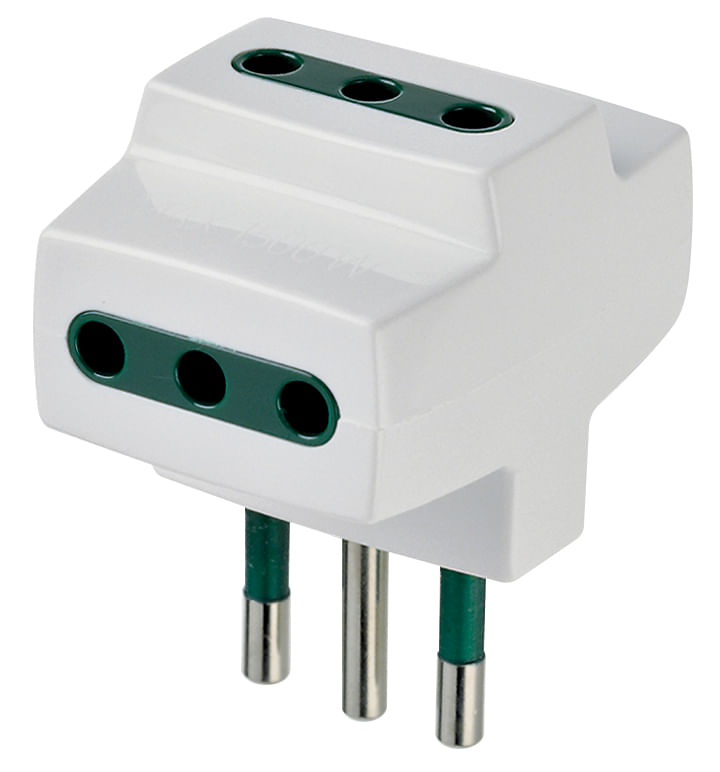 ADAPTADOR MULTIPLE SICURY 250 V. BLANCO
