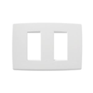 PLACA 2 MODULOS PARA CAJAS 3 MODULOS. TECNOPOLIMERO 96520176 Vimar