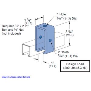 SOPORTE PERFIL TROLE P-1834 EG 339907936 Unistrut