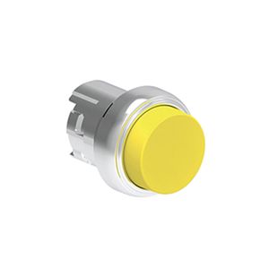 Pulsador saliente amarillo (cabezal), Contacto momentaneo, 22mm, metalico 2490472 Lovato