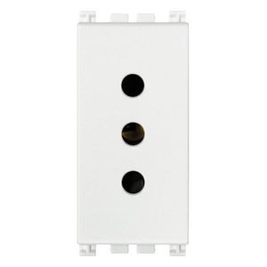 TOMA SICURY 2P+T 10 A 250 V~ ESTANDAR ITALIANO TIPO P11. BLANCO 192015476 Vimar
