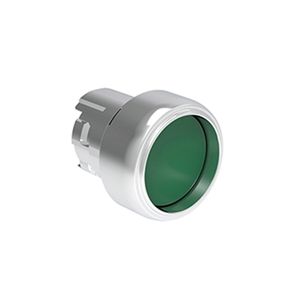 Pulsador Protegido verde (cabezal), Contacto momentaneo, 22mm, metalico 2490072 Lovato