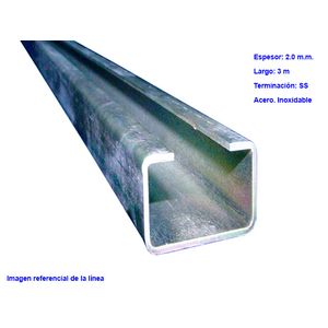 PERFIL 42x42x3000x2.0mm (SS) A/INOX 337417088