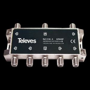 DERIVADOR 5-2400MHZ F 6D 21DB INTERIOR ( 5136146 Televes