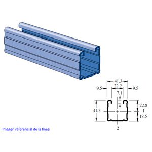 PERFIL 41x41x3000x1.9mm  (SS) A/INOX 337417236 Unistrut
