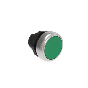CABEZAL PULSADOR PLANO VERDE, CONTACTO CON RETENCION, PLASTICO, IP67 2711472 Lovato
