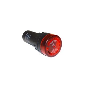 PILOTO MONOBLOCK LED 110V ROJO CON SONIDO 22mm 2475034 FNX