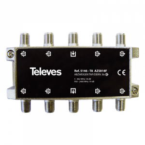 DERIVADOR 5-2400MHZ F 8D 19DB INTERIOR ( 5146146 Televes