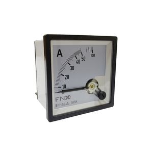 AMPERIMETRO PANEL ANALOGO 72x72 0-50 USO CON TRANSFORMADOR 2001434 FNX