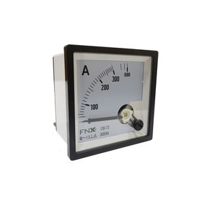 AMPERIMETRO PANEL ANALOGO 72x72 0-300 USO CON TRANSFORMADOR 2002834 FNX