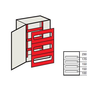CHASIS P/CAJA 800X600  4X27MOD 3610604 Legrand