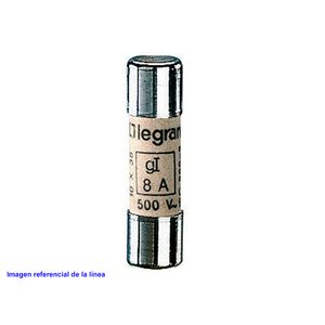 FUSIBLE INDUSTRIAL CILINDRICO TIPO GG(RAPIDO) 14X51 10A. CON PERCUTOR 1451004 Legrand