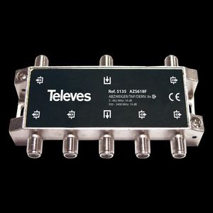 DERIVADOR 5-2400MHZ F 6D 19DB INTERIOR ( 5135146 Televes