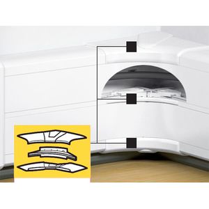 ANGULO INTERNO DLP SNAP ON  50 X 145 MM 7562404 Legrand