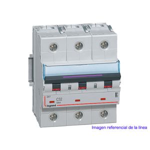 INTERRUPTOR MAGNETOTERMICO DX3 50KA CURVA C TRIPOLAR 41016104 Legrand