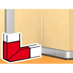 ANGULO PLANO DLP/ALUMINIO 105x50mm 1124304 Legrand