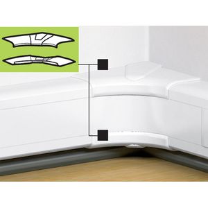ANGULO INTERNO DLP SNAP ON 50 X 80 MM 7562104 Legrand