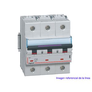 INTERRUPTOR MAGNETOTERMICO DX3 50KA CURVA D TRIPOLAR 41021304 Legrand