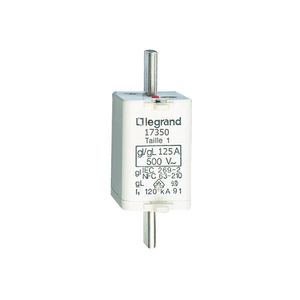 FUSIBLE INDUSTRIAL DE CUCHILLA  TIPO GG(CEI)/GL(VDE) TALLA 1 125A. CON INDICADOR 1735004 Legrand