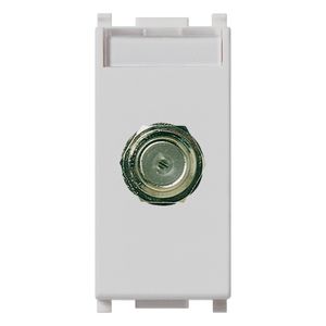 TOMA COAXIAL CON CONECTOR HEMBRA TIPO F. SILVER. PARA FRECUENCIAS HASTA 2400 MHZ. 143185776 Vimar