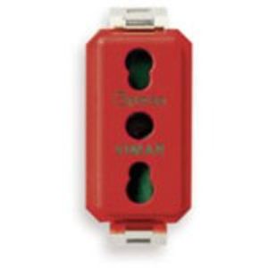 TOMA BPRESA SICURY 2P+T 16 A 250 V~ ESTANDAR ITALIANO TIPO P17/11. ROJO 81455176 Vimar