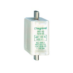 FUSIBLE INDUSTRIAL DE CUCHILLA TIPO AM(LENTOS) TALLA 0 100A. CON INDICADOR 1654504 Legrand