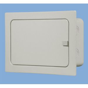 TABLERO MODULAR METALICO EMBUTIR 10 MODULOS DIN CAJA CON CIZALLES ART. 6071-D 11607105 Saime