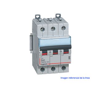 INTERRUPTOR MAGNETOTERMICO DX3 6000 CURVA B   10 KA TRIPOLAR 40755404 Legrand