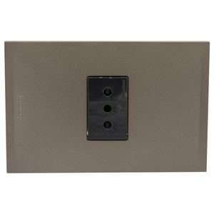 TOMA 2P+T 10A ANTRACITA PL1P TERRA 2113E1ATI02 Bticino