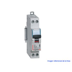 INTERRUPTOR MAGNETOTERMICO DX3 6000 CURVA B 10 KA UNIPOLAR+ NEUTRO 40747104 Legrand