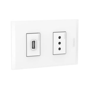 CARGADOR USB A+ TOMA 10A BLANCO PL1+1P B 2270USBEB02 Bticino