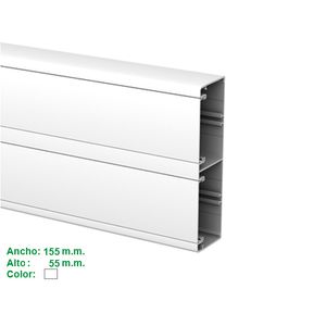 BANDEJA PVC BLANCA INV 155x55 C/TAPA XMT 1140003 Schneider Electric