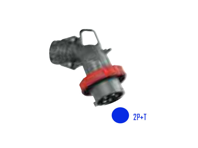 HYPRA MACHO VOLANTE INCLINADO 2P+T 16A/220V