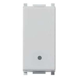 CONMUTADOR 1P 10 AX 250 V~. ILUMINABLE EN DISCO. TECLA SUSTITUIBLE. SILVER 140045776 Vimar