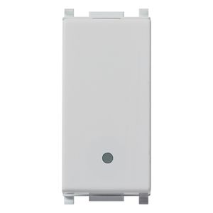 PULSADOR 1P NO 10 A 250 V. ILUMINABLE EN DISCO. TECLA SUSTITUIBLE. SILVER 140085776 Vimar