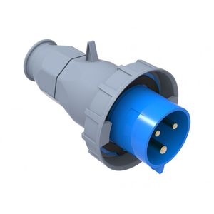ENCHUFE INDUSTRIAL IP67, LIBRE DE HALOGENOS, MACHO VOLANTE, 220V, 32A, 2P+T, BEMIS 6010435 FNX