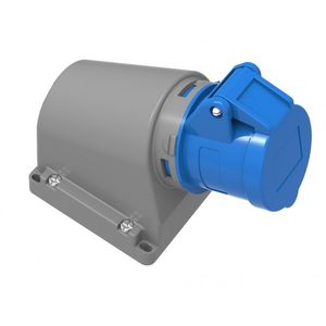 ENCHUFE INDUSTRIAL IP44, LIBRE DE HALOGENOS, HEMBRA SOBREPUESTA, 220V, 16A, 2P+T, BEMIS 6110835 FNX