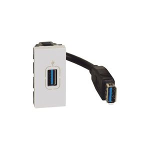CONECTOR USB A PRECONEC BLANCO 428554102 Bticino