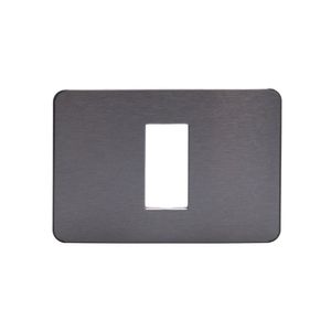 PLACA 1P ACERO 48030302 Bticino