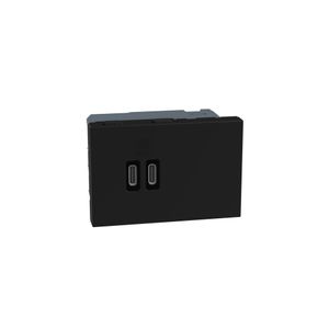 CARGADOR USB CC PD 3M NEGRO 439559302 Bticino