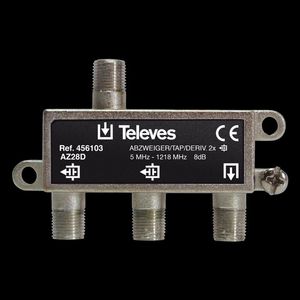 DERIVADOR 5-1218MHZ F 2D 9DB INTERIOR 456103146 Televes