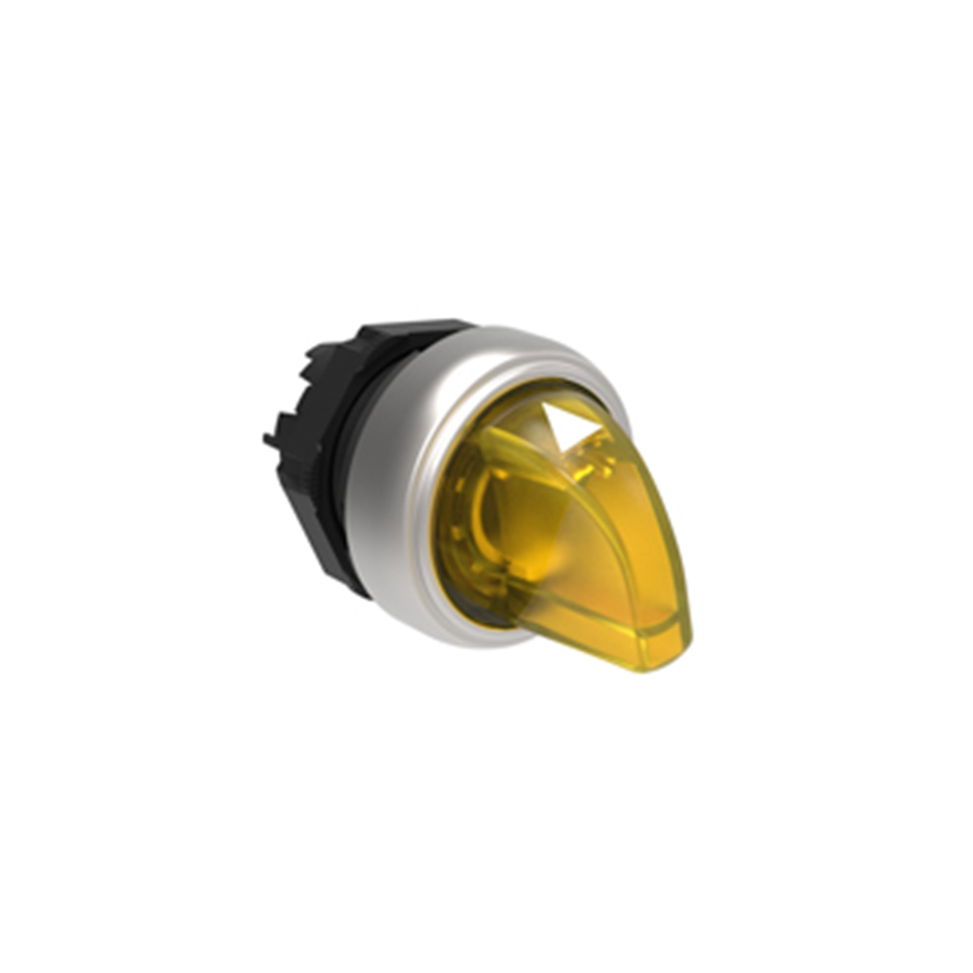 CABEZAL LUMINOSO SELECTOR 3 POSICIONES FIJAS, AMARILLO, PLASTICO, IP67 2718872 Lovato