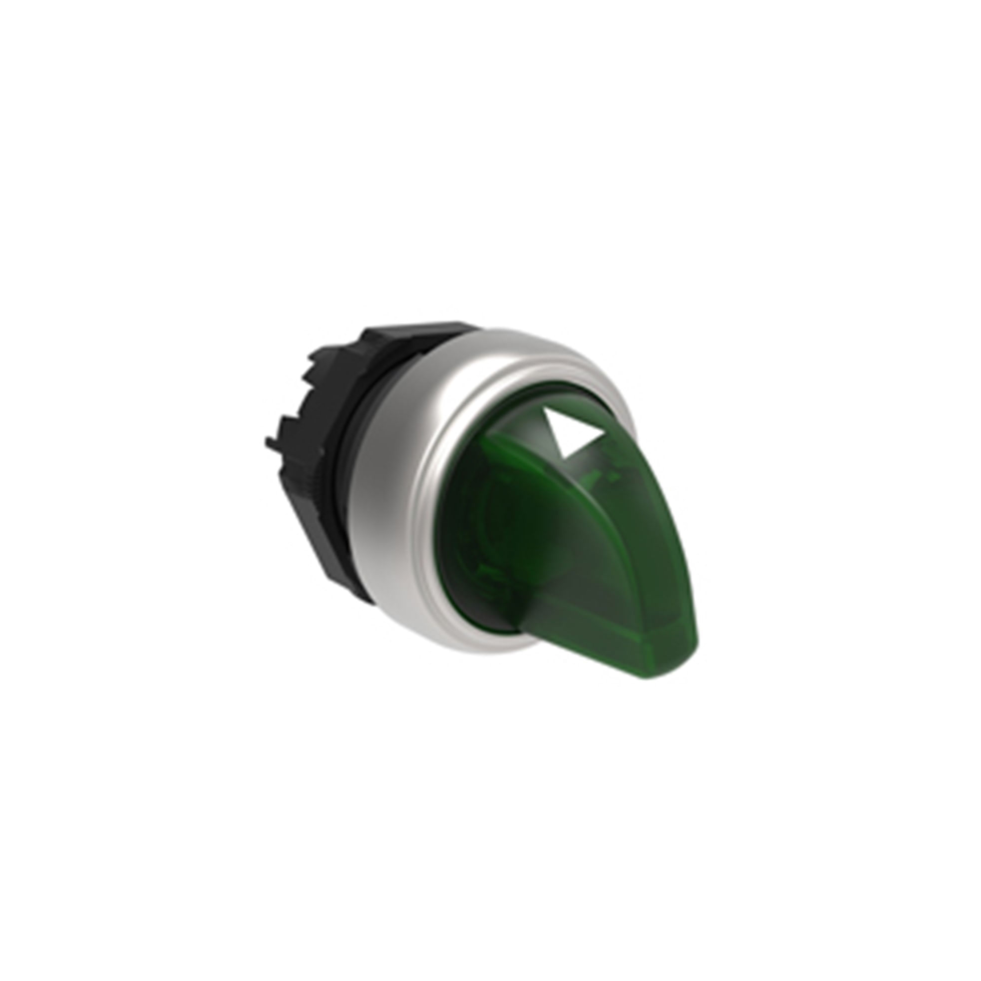 CABEZAL LUMINOSO SELECTOR 3 POSICIONES FIJAS, VERDE, PLASTICO, IP67 2718472 Lovato