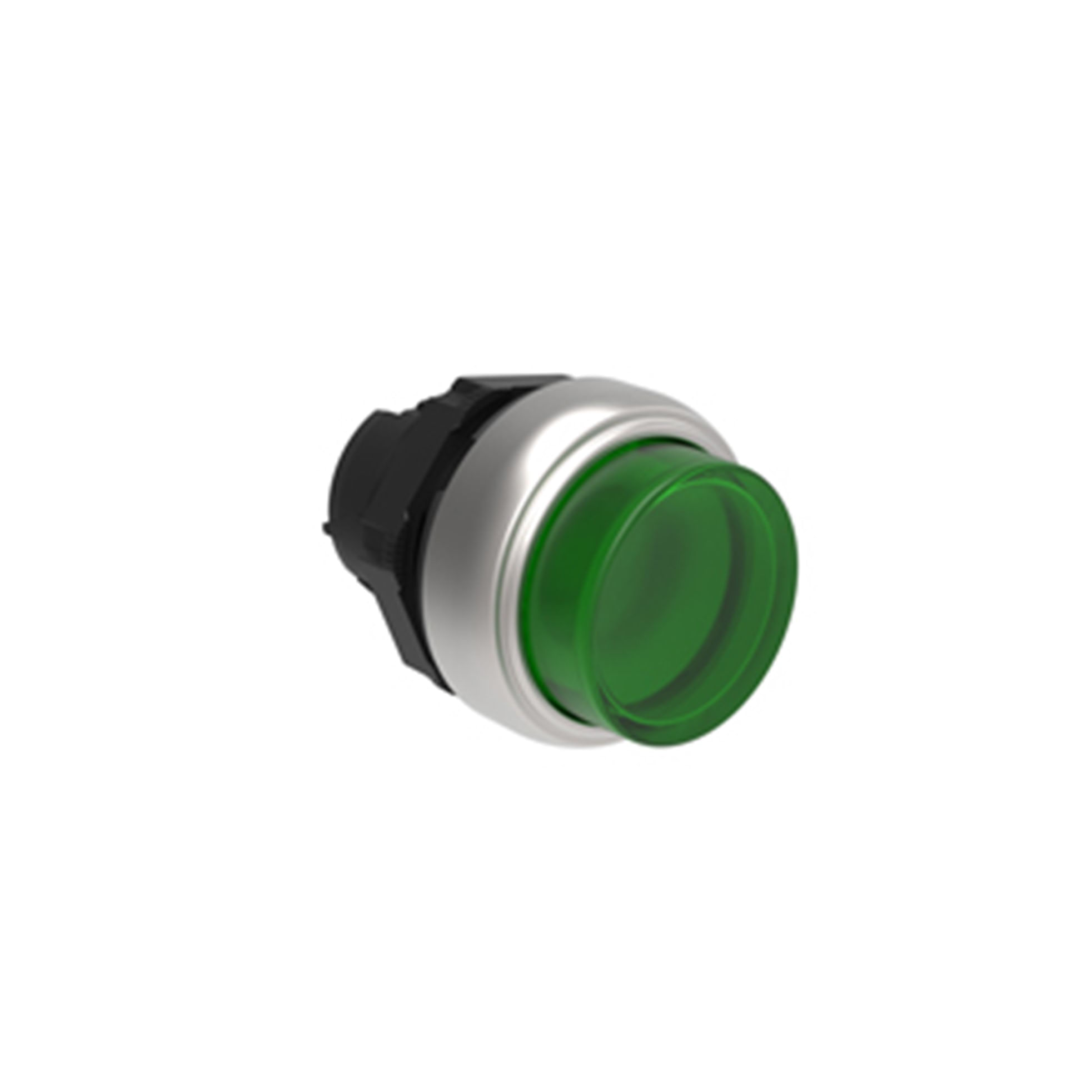 CABEZAL LUMINOSO PULSADOR SALIENTE VERDE, CONTACTO MOMENTANEO, PLASTICO, IP67 2716072 Lovato
