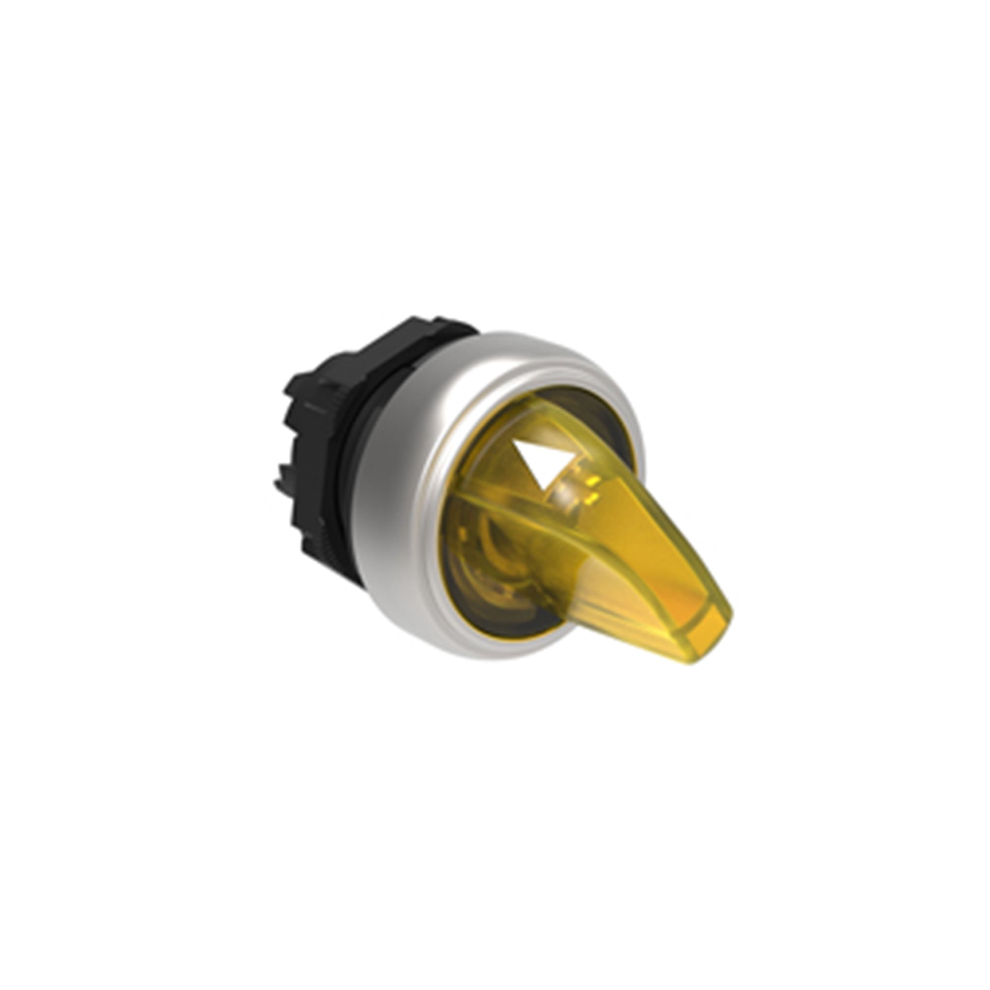 CABEZAL LUMINOSO SELECTOR 2 POSICIONES FIJAS, AMARILLO, PLASTICO, IP67 2718272 Lovato